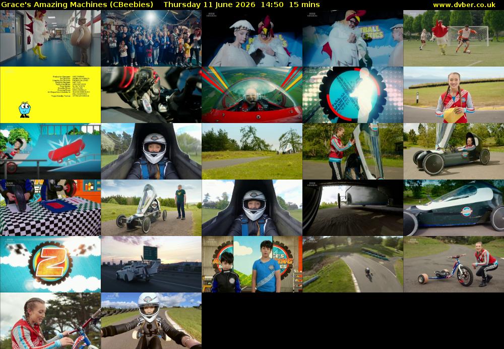 Grace's Amazing Machines (CBeebies) Thursday 11 June 2026 14:50 - 15:05