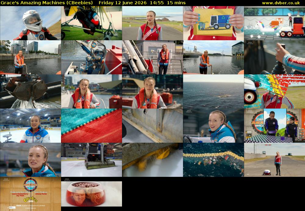 Grace's Amazing Machines (CBeebies) Friday 12 June 2026 14:55 - 15:10