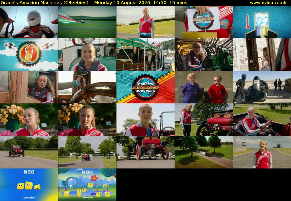 Grace's Amazing Machines (CBeebies) Monday 10 August 2026 14:50 - 15:05