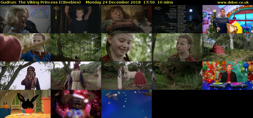 Gudrun: The Viking Princess (CBeebies) Monday 24 December 2018 17:50 - 18:00