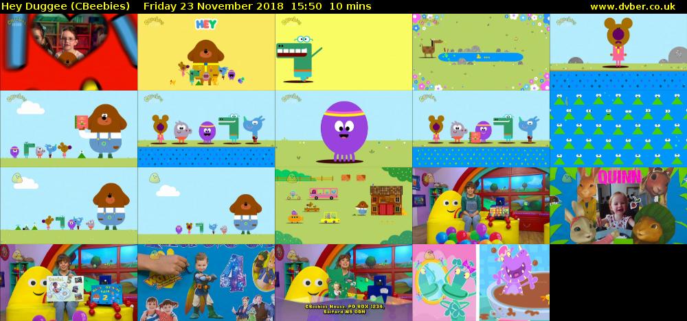 Hey Duggee (CBeebies) Friday 23 November 2018 15:50 - 16:00