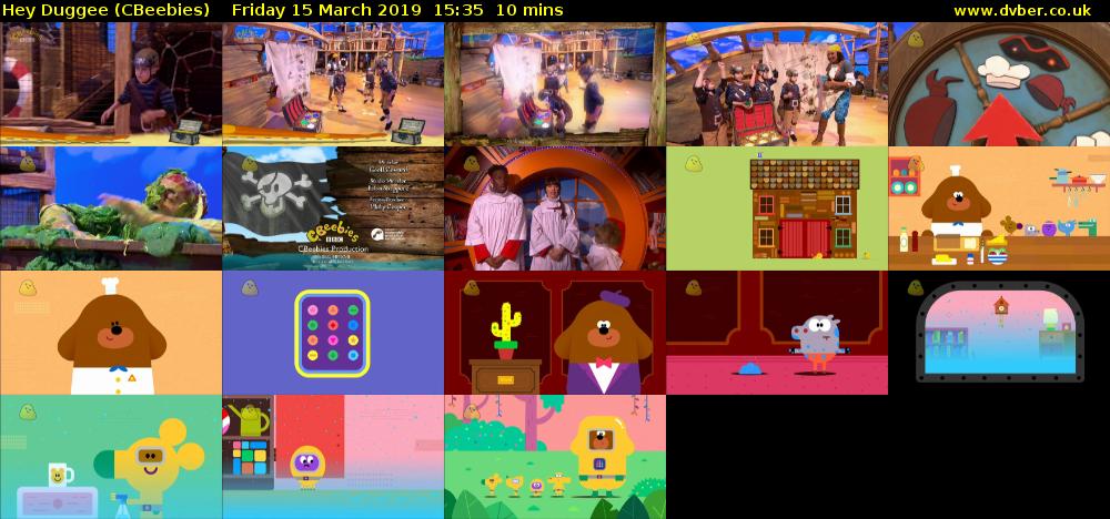 Hey Duggee (CBeebies) Friday 15 March 2019 15:35 - 15:45