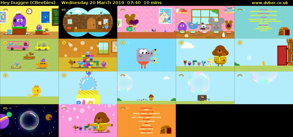 Hey Duggee (CBeebies) Wednesday 20 March 2019 07:40 - 07:50