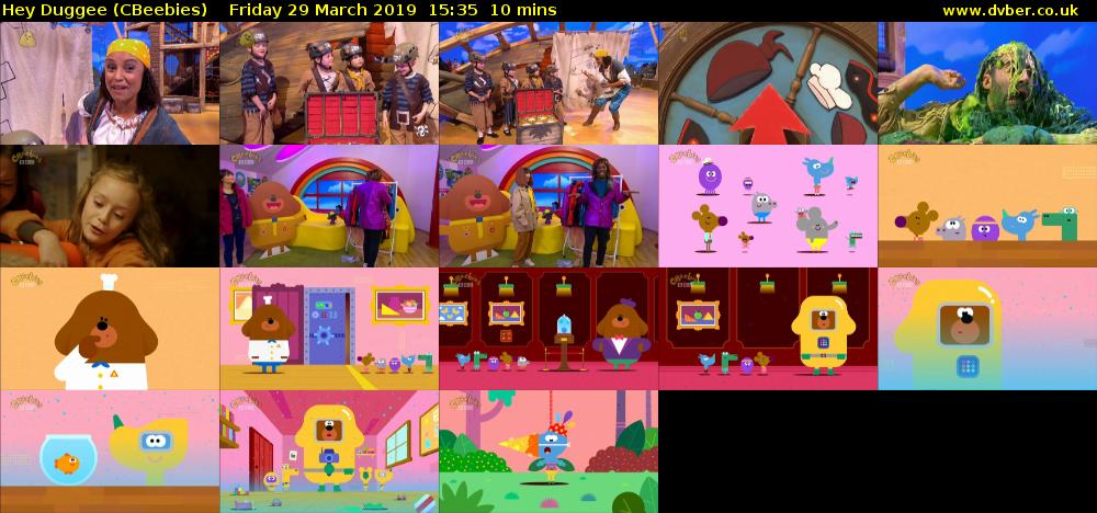 Hey Duggee (CBeebies) Friday 29 March 2019 15:35 - 15:45