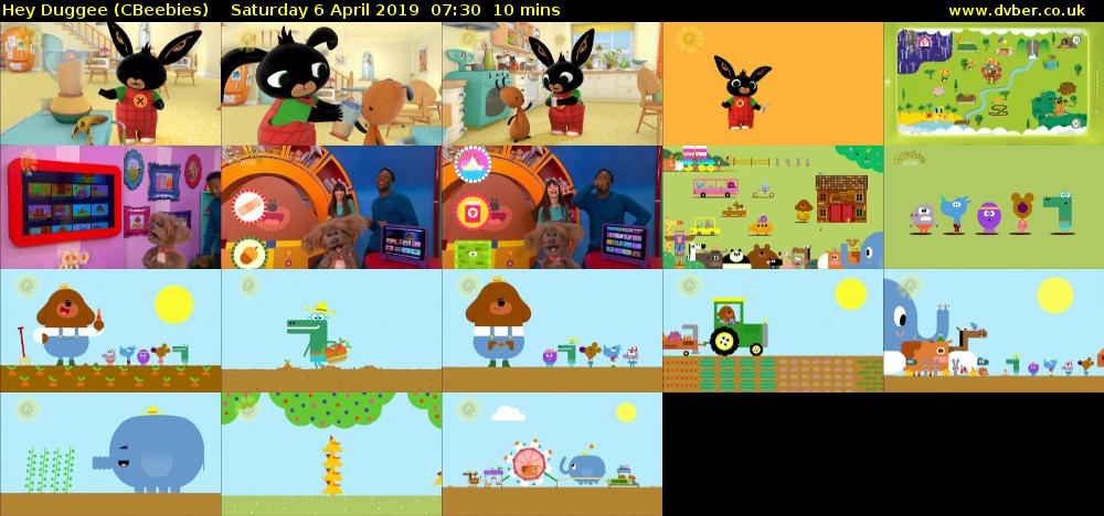 Hey Duggee (CBeebies) Saturday 6 April 2019 07:30 - 07:40