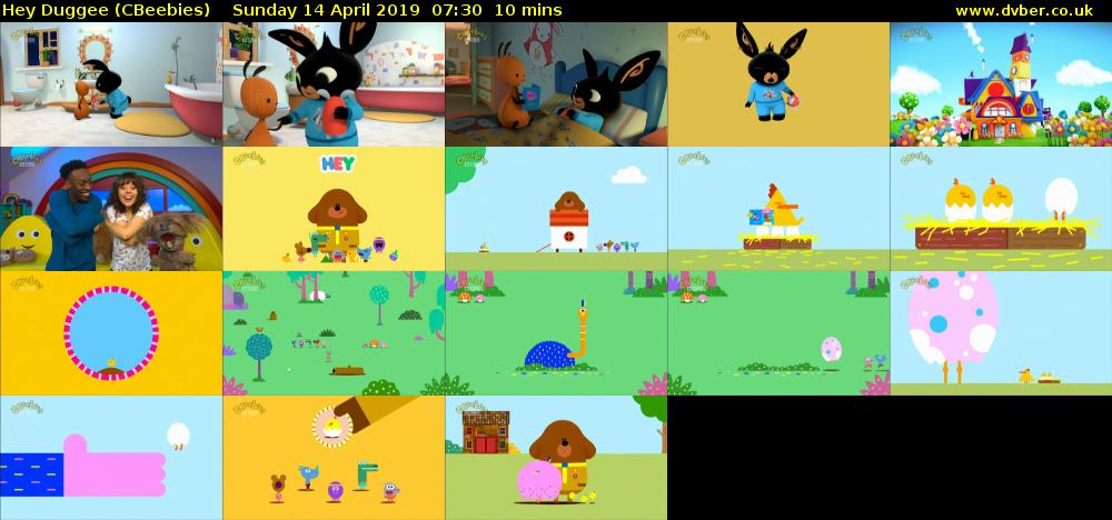 Hey Duggee (CBeebies) Sunday 14 April 2019 07:30 - 07:40