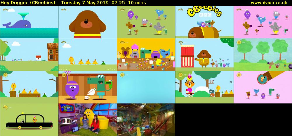 Hey Duggee (CBeebies) Tuesday 7 May 2019 07:25 - 07:35