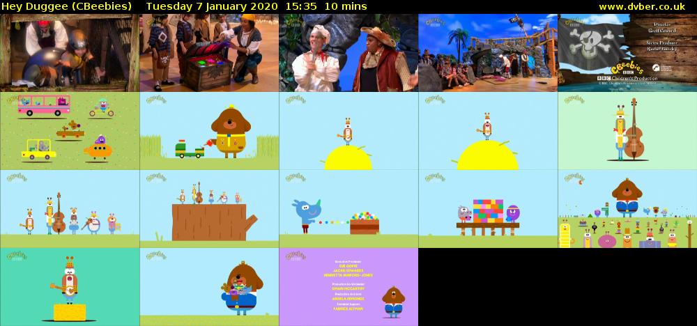 Hey Duggee (CBeebies) Tuesday 7 January 2020 15:35 - 15:45