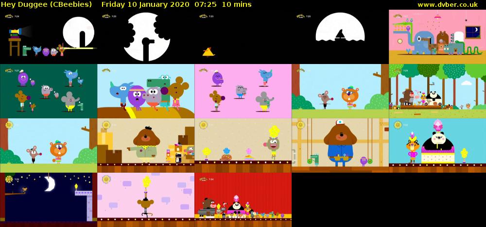Hey Duggee (CBeebies) Friday 10 January 2020 07:25 - 07:35
