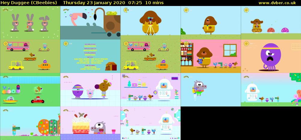 Hey Duggee (CBeebies) Thursday 23 January 2020 07:25 - 07:35