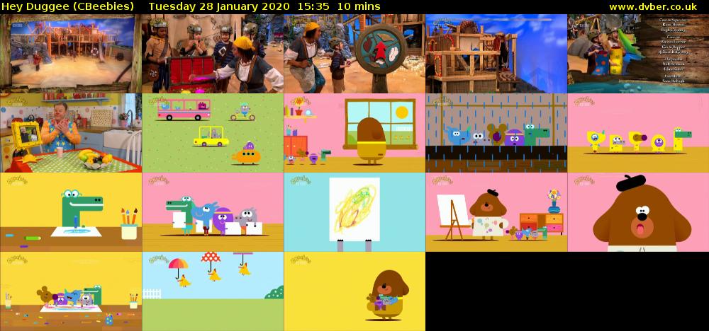 Hey Duggee (CBeebies) Tuesday 28 January 2020 15:35 - 15:45