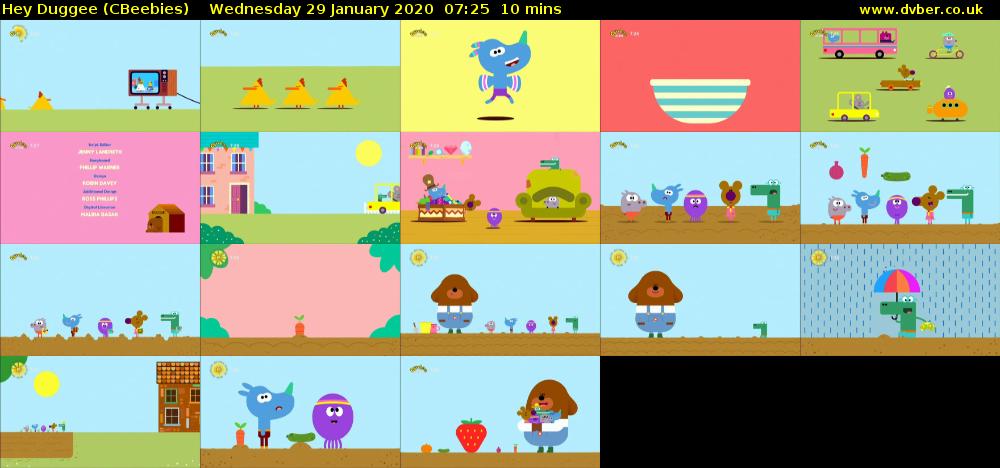 Hey Duggee (CBeebies) Wednesday 29 January 2020 07:25 - 07:35