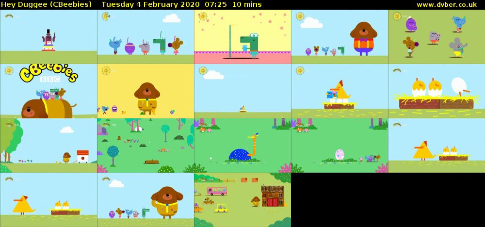 Hey Duggee (CBeebies) Tuesday 4 February 2020 07:25 - 07:35