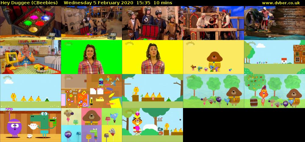 Hey Duggee (CBeebies) Wednesday 5 February 2020 15:35 - 15:45