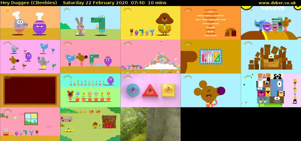 Hey Duggee (CBeebies) Saturday 22 February 2020 07:40 - 07:50