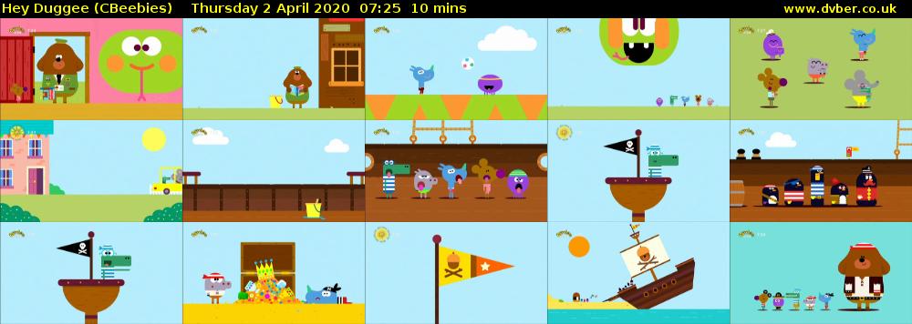 Hey Duggee (CBeebies) Thursday 2 April 2020 07:25 - 07:35
