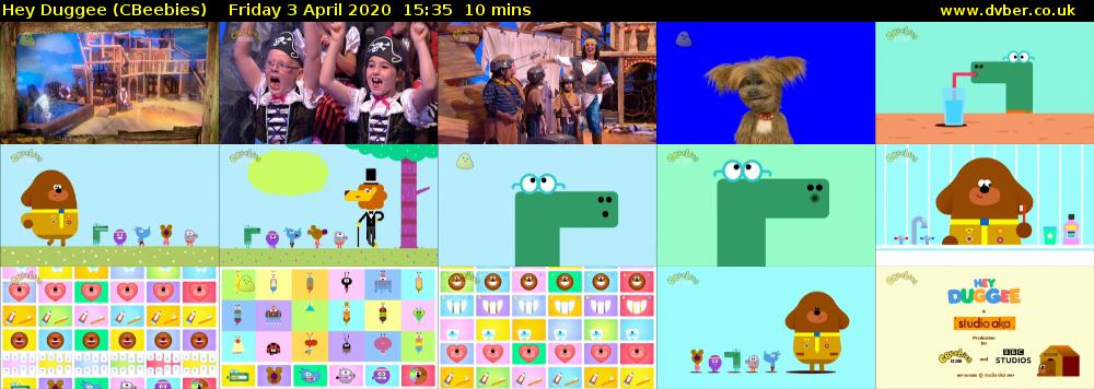 Hey Duggee (CBeebies) Friday 3 April 2020 15:35 - 15:45