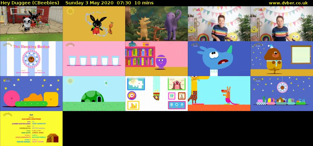 Hey Duggee (CBeebies) Sunday 3 May 2020 07:30 - 07:40