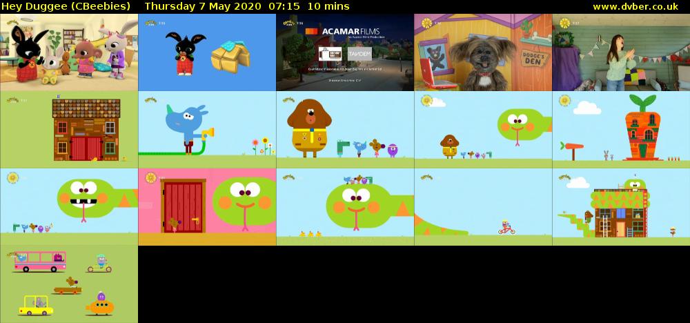 Hey Duggee (CBeebies) Thursday 7 May 2020 07:15 - 07:25