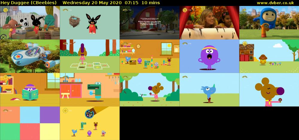 Hey Duggee (CBeebies) Wednesday 20 May 2020 07:15 - 07:25