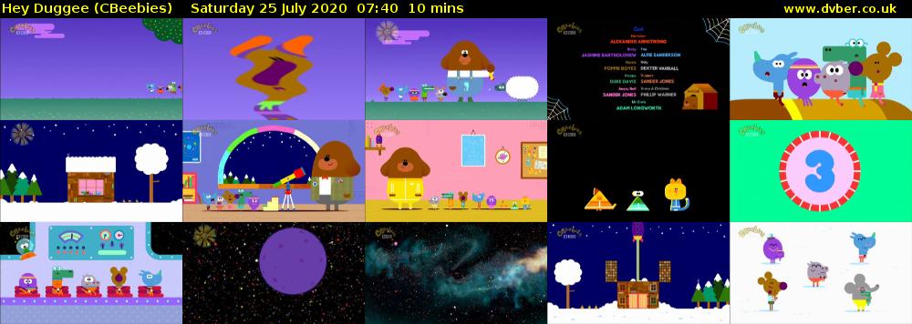 Hey Duggee (CBeebies) Saturday 25 July 2020 07:40 - 07:50
