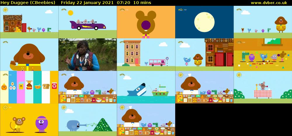 Hey Duggee (CBeebies) Friday 22 January 2021 07:20 - 07:30
