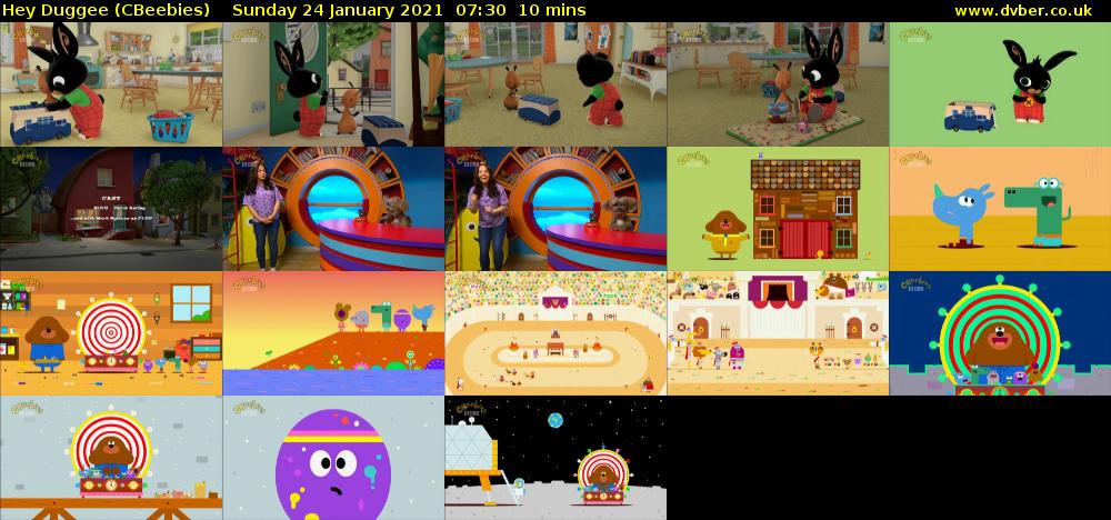 Hey Duggee (CBeebies) Sunday 24 January 2021 07:30 - 07:40