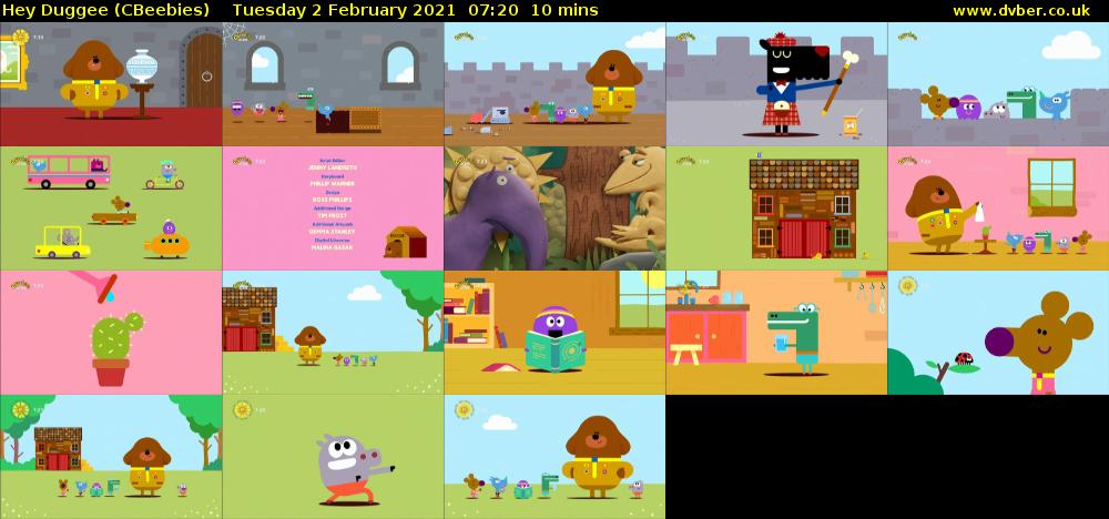 Hey Duggee (CBeebies) Tuesday 2 February 2021 07:20 - 07:30