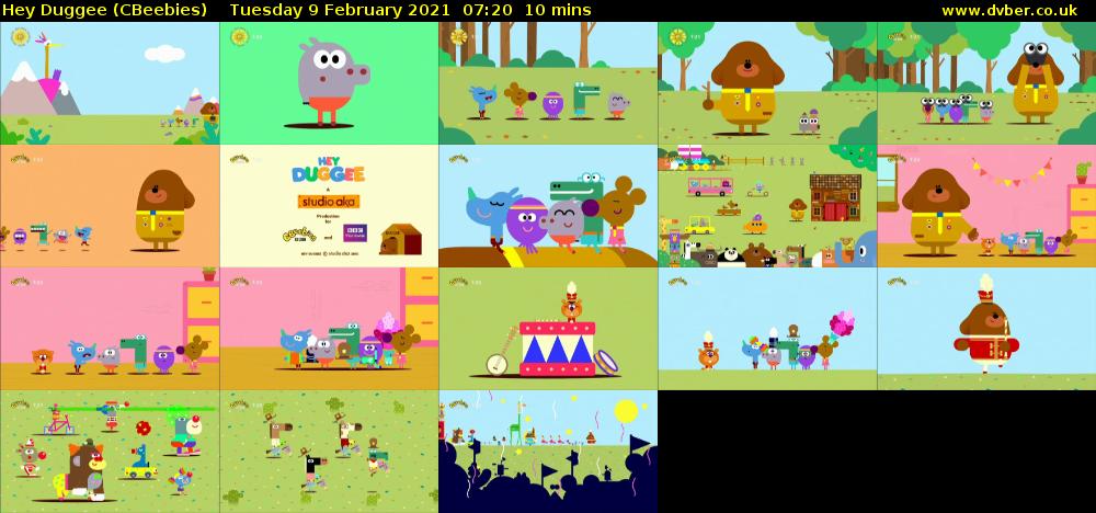 Hey Duggee (CBeebies) Tuesday 9 February 2021 07:20 - 07:30