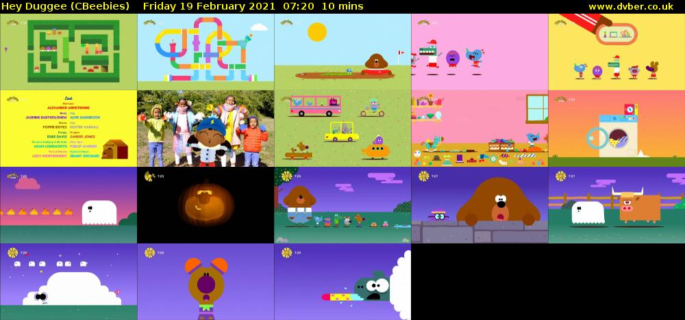 Hey Duggee (CBeebies) Friday 19 February 2021 07:20 - 07:30