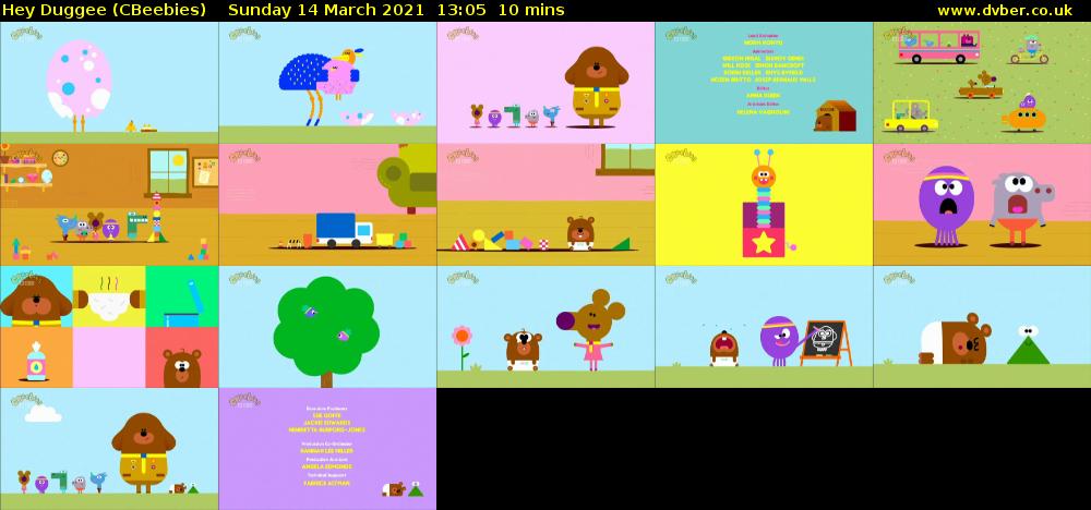 Hey Duggee (CBeebies) Sunday 14 March 2021 13:05 - 13:15