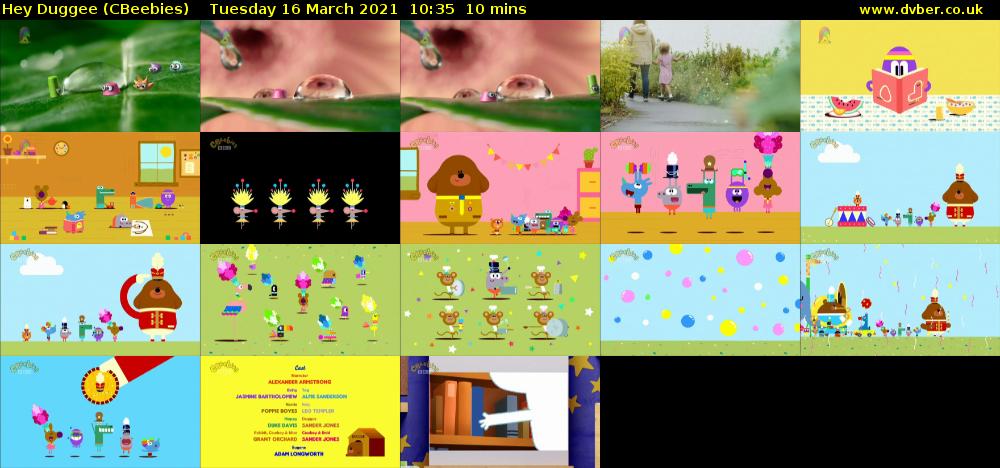Hey Duggee (CBeebies) Tuesday 16 March 2021 10:35 - 10:45