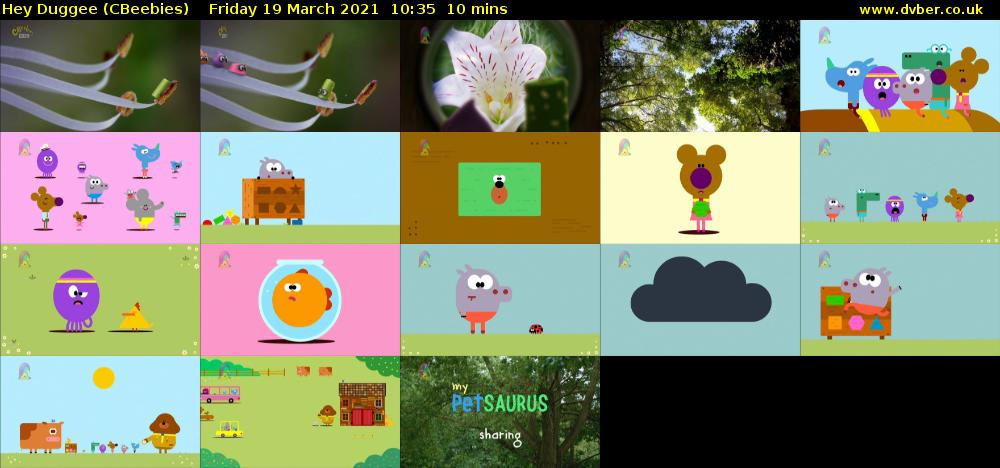 Hey Duggee (CBeebies) Friday 19 March 2021 10:35 - 10:45