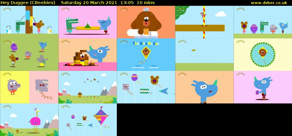 Hey Duggee (CBeebies) Saturday 20 March 2021 13:05 - 13:15