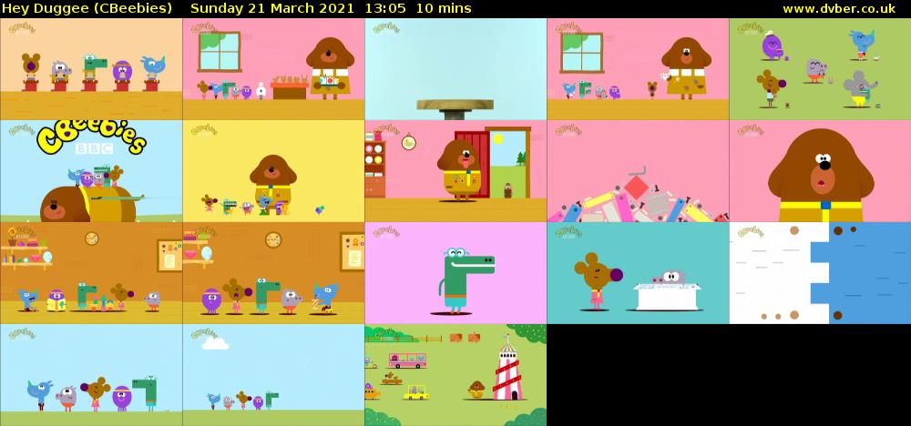 Hey Duggee (CBeebies) Sunday 21 March 2021 13:05 - 13:15