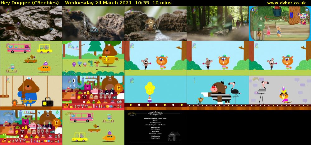 Hey Duggee (CBeebies) Wednesday 24 March 2021 10:35 - 10:45