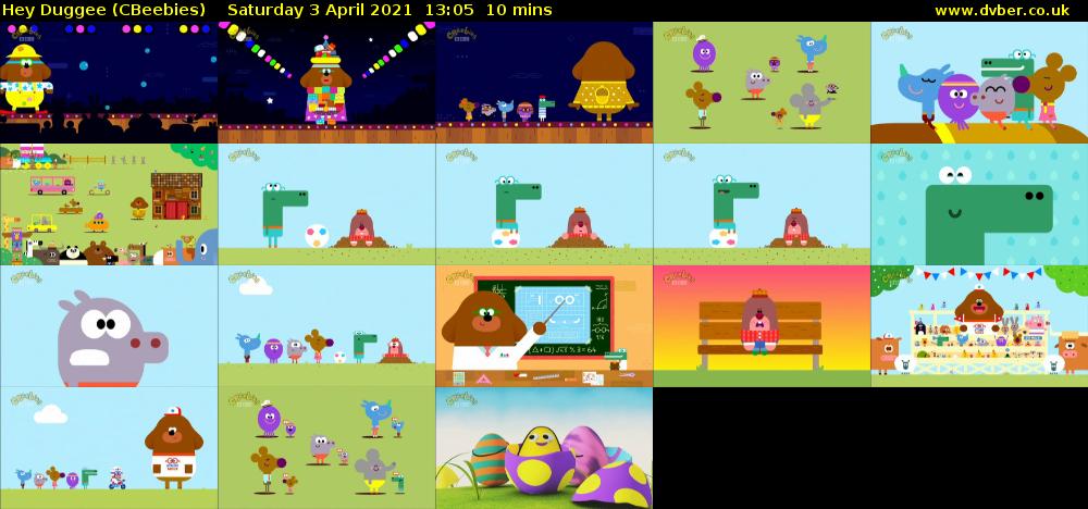 Hey Duggee (CBeebies) Saturday 3 April 2021 13:05 - 13:15