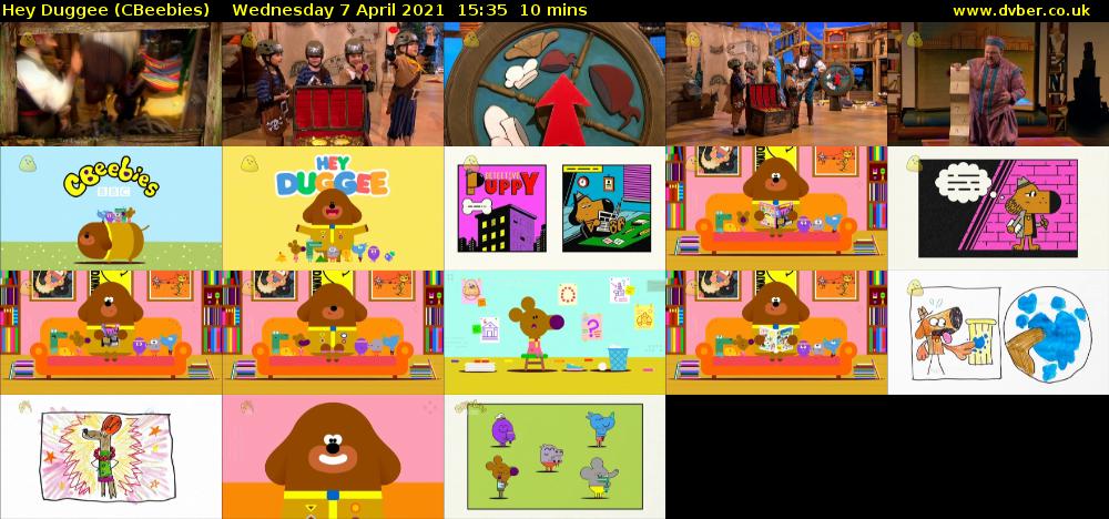 Hey Duggee (CBeebies) Wednesday 7 April 2021 15:35 - 15:45