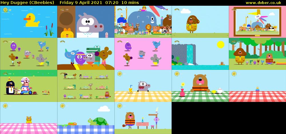Hey Duggee (CBeebies) Friday 9 April 2021 07:20 - 07:30