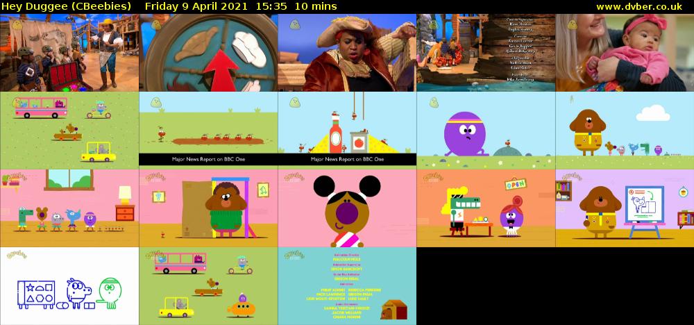 Hey Duggee (CBeebies) Friday 9 April 2021 15:35 - 15:45