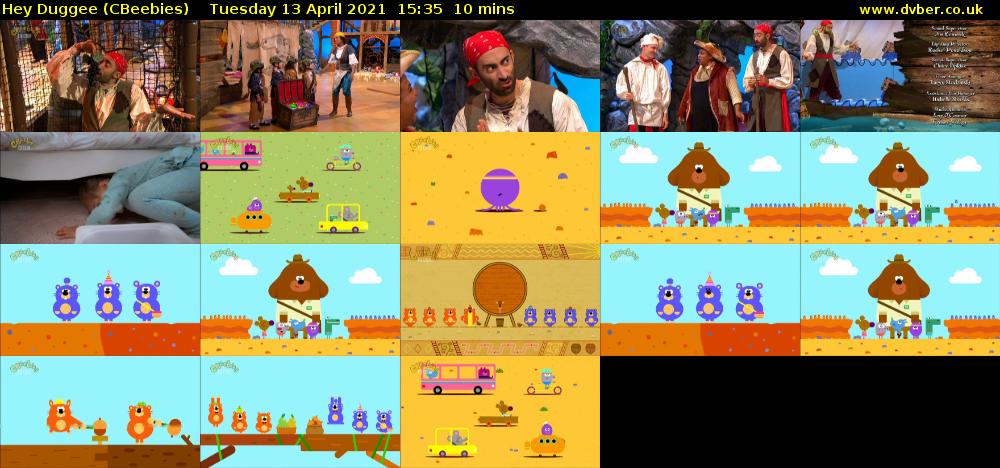 Hey Duggee (CBeebies) Tuesday 13 April 2021 15:35 - 15:45