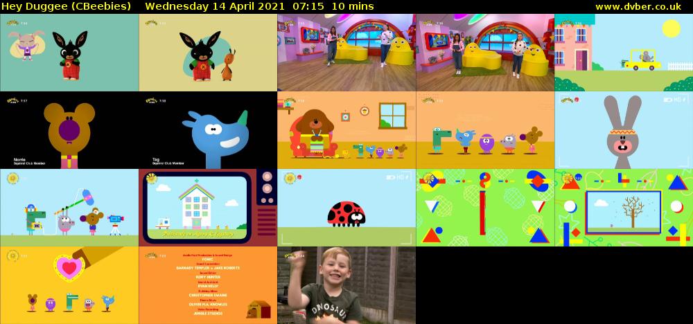 Hey Duggee (CBeebies) Wednesday 14 April 2021 07:15 - 07:25