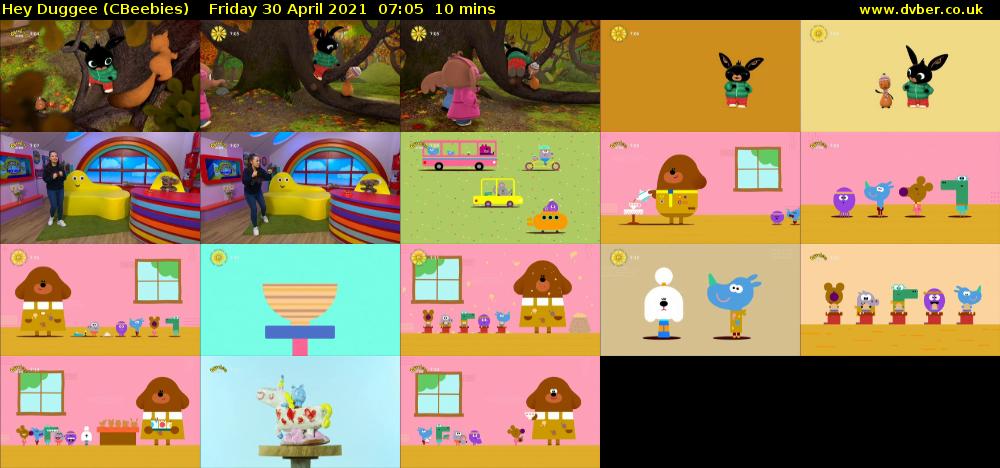 Hey Duggee (CBeebies) Friday 30 April 2021 07:05 - 07:15