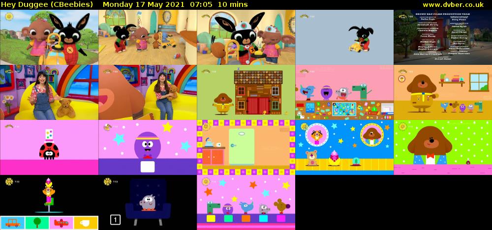 Hey Duggee (CBeebies) Monday 17 May 2021 07:05 - 07:15