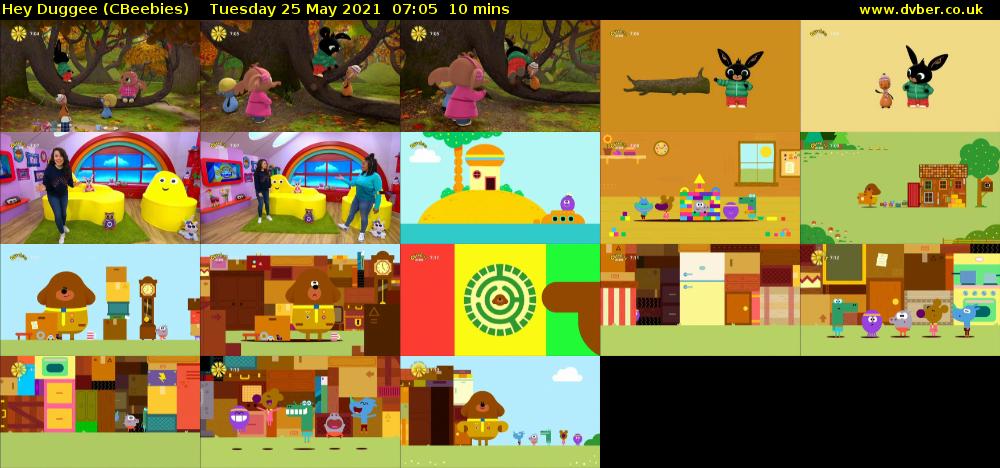 Hey Duggee (CBeebies) Tuesday 25 May 2021 07:05 - 07:15