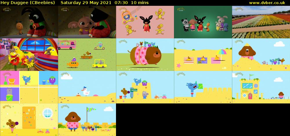 Hey Duggee (CBeebies) Saturday 29 May 2021 07:30 - 07:40