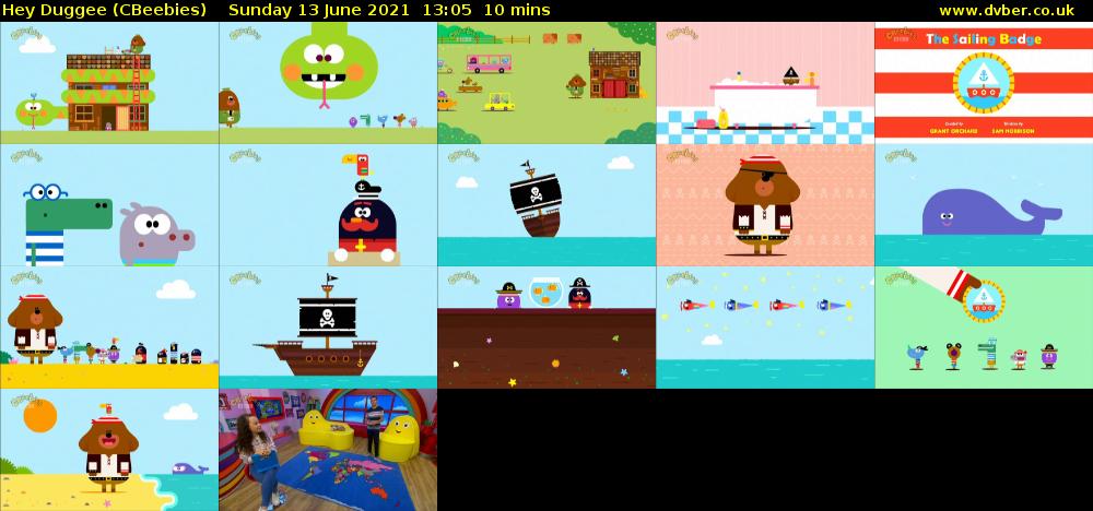 Hey Duggee (CBeebies) Sunday 13 June 2021 13:05 - 13:15