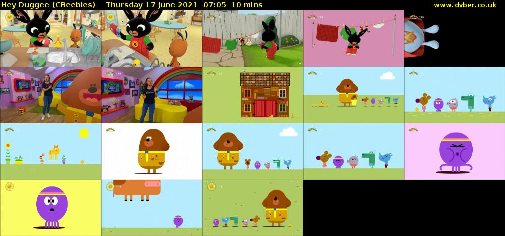 Hey Duggee (CBeebies) Thursday 17 June 2021 07:05 - 07:15