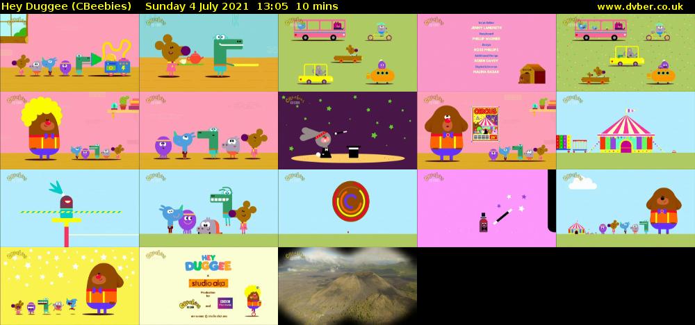 Hey Duggee (CBeebies) Sunday 4 July 2021 13:05 - 13:15