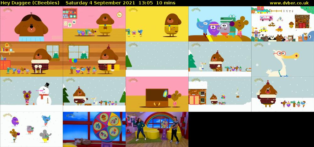 Hey Duggee (CBeebies) Saturday 4 September 2021 13:05 - 13:15
